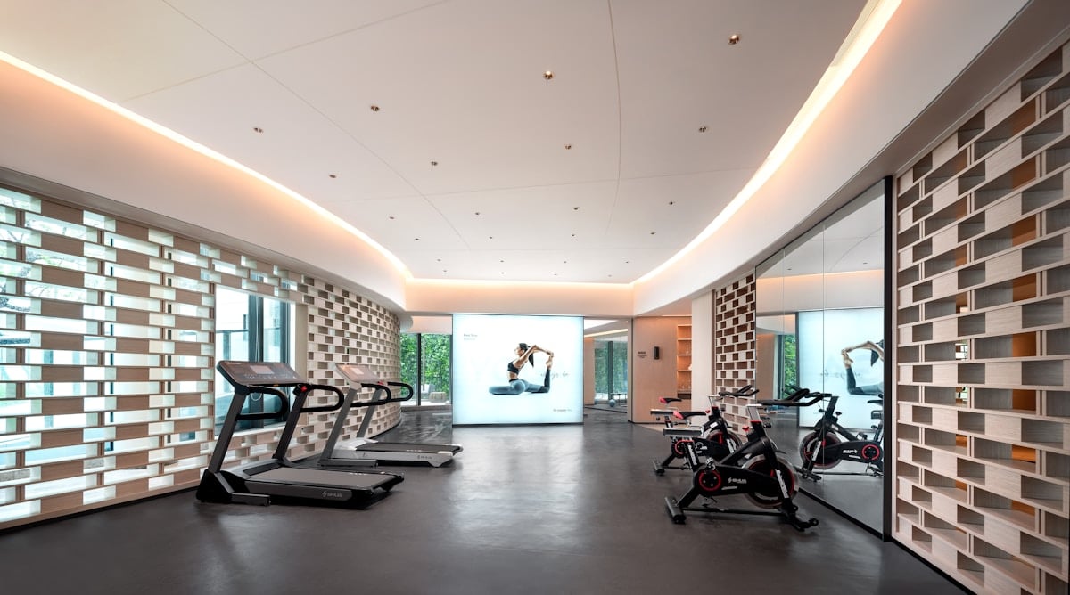 Cardio equipment floor of the kind a gym equipment ROI model is usually built around