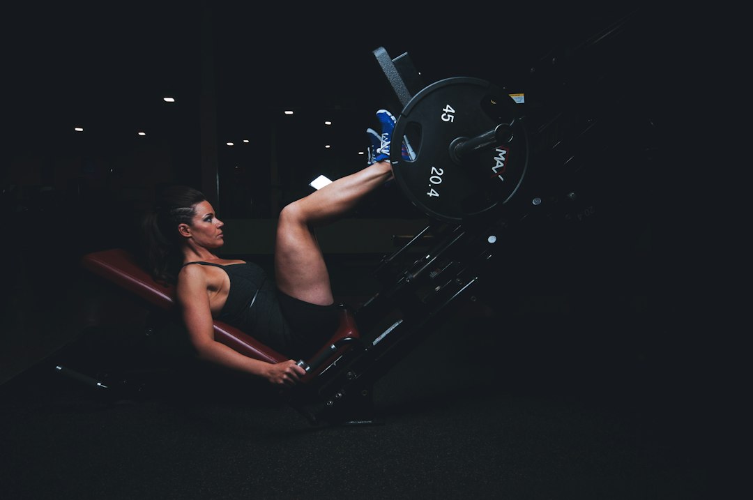 A loaded strength station of the family that includes commercial leg press machines