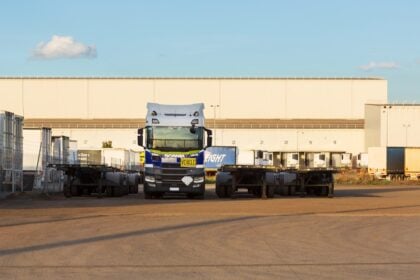 Trailer in a yard before delivery, where freight damage claims are won or lost at the dock