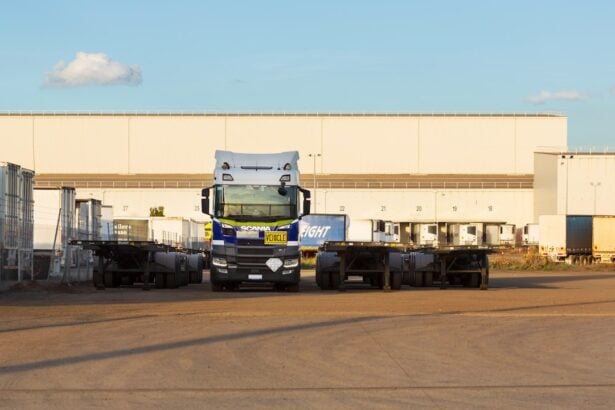 Trailer in a yard before delivery, where freight damage claims are won or lost at the dock