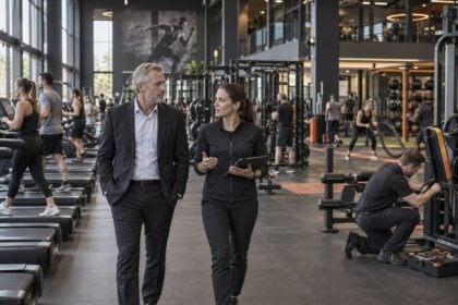 Industry executive observing meaningful commercial fitness equipment signals