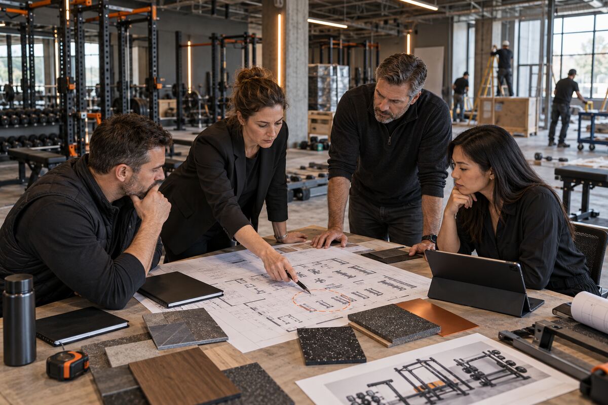Project team identifying risk in a commercial fitness equipment purchasing plan