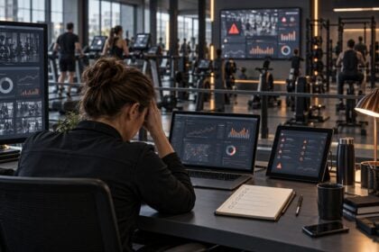 Manager sorting connected fitness equipment data from operational noise