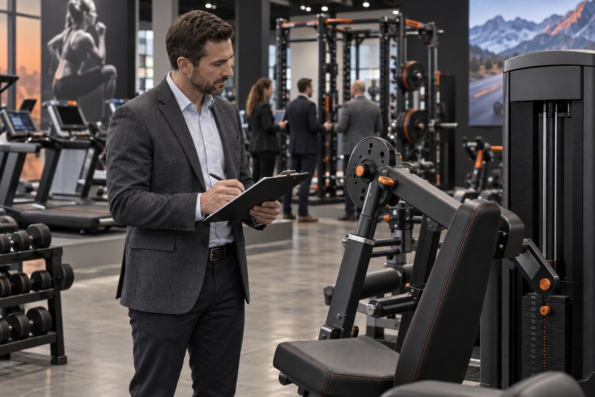 Commercial gym buyer evaluating practical fitness equipment innovation trends